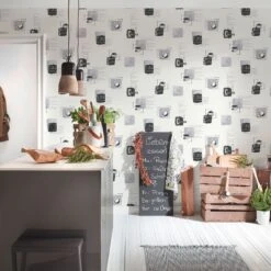 Tapete Grau, Silber, Weiß SALE AS-Creation Vliestapete (1043380)