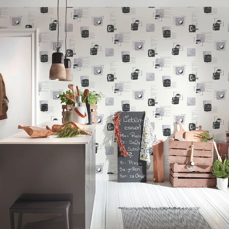 Tapete Grau, Silber, Weiß SALE AS-Creation Vliestapete (1043380)