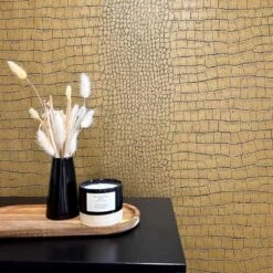 Tapete Gold, Kupfer, Schwarz, Anthrazit SALE AS-Creation Vliestapete (1042608)