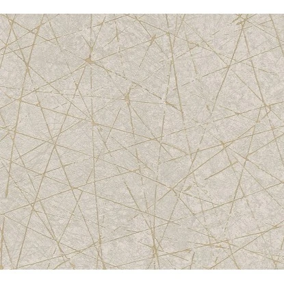 AS-Creation Vliestapete Struktur Metallic Metalliceffekt Strukturiert Creme Grau