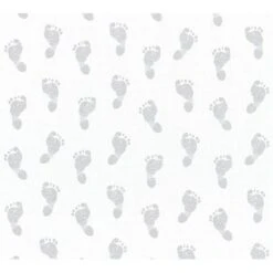 A.S. Creation Pop.up 3D-Panel Fußabdrücke Weiß-Grau