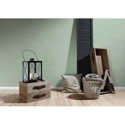 A.S. Creation Vliestapete Borneo Uni Grün – Bild 2