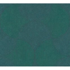Vliestapete Art Deco Geometrisch Leicht Glanz Leicht Strukt. Blau Grün FSC®