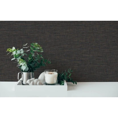 Vliestapete Struktur Matt Leicht Strukturiert Grau Braun FSC® – Bild 2