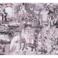 Vliestapete Orientalisch Vintage Matt Glatt Rosa Lila FSC®