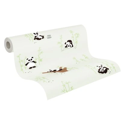 Vliestapete Tapete Mit Tieren Kinderzimmertapete Grün Schwarz FSC® – Bild 4