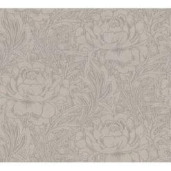 Vliestapete Blumen Braun Beige FSC®