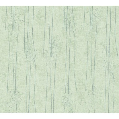 Vliestapete Floral Glänzend Leicht Strukturiert Hellgrün FSC®