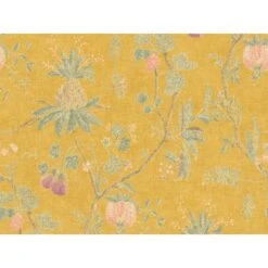 A.S. Création Vliestapete Paradise Garden Muster Äste Gelb FSC®