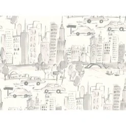 A.S. Création Papiertapete Boys & Girls 6 Stadt Weiß-Grau FSC®