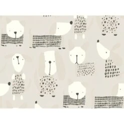 A.S. Création Papiertapete Boys & Girls 6 Tiere Grau-Beige FSC®