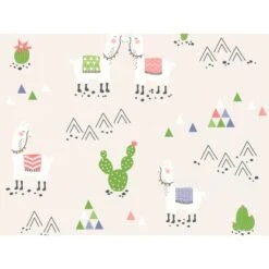 A.S. Création Vliestapete Boys & Girls 6 Lamas Grau-Bunt FSC®