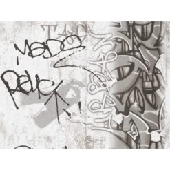 A.S. Création Papiertapete Boys & Girls 6 Graffiti Dunkelgrau FSC®