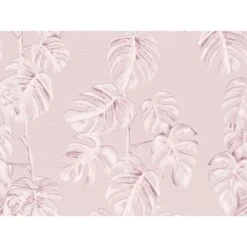 A.S. Création Vliestapete Greenery Blätter Rosa-Weiß FSC®