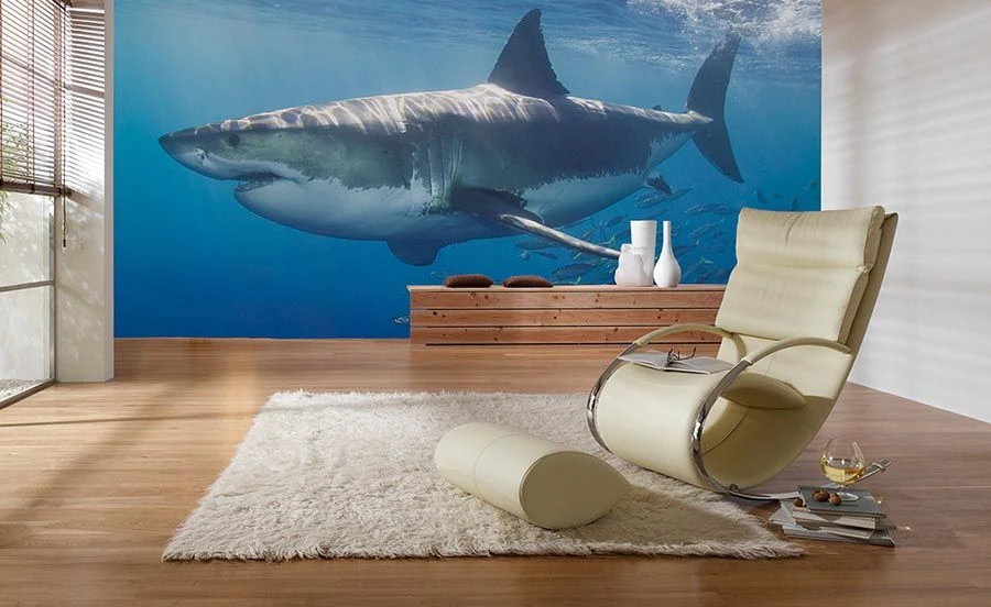 Fototapete White Shark – Bild 2