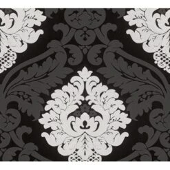 A.S. Création Vliestapete Bling Bling Ornament Schwarz-Weiß FSC®