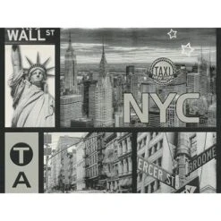 A.S. Creation Strukturprofiltapete Faro 4 New York Grau FSC®