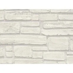 A.S. Création Vliestapete Best Of Wood´n Stone Bruchsteinoptik Grau FSC®