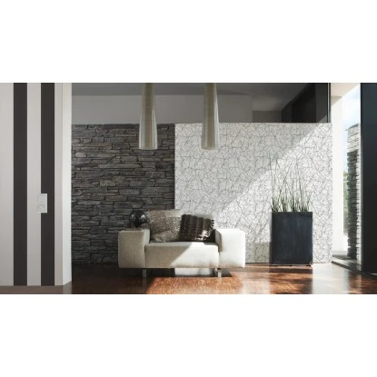 A.S. Creation Vliestapete Elegance 3 Streifen Schwarz-Weiß FSC® – Bild 2