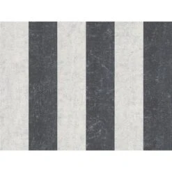 A.S. Creation Vliestapete Bohemian Burlesque Streifen Schwarz-Weiß FSC®