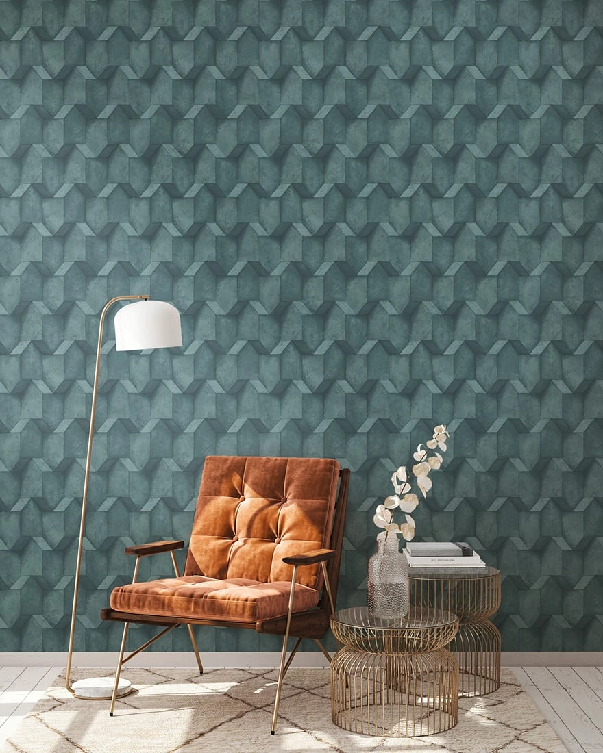 Tapete Brion Blau – Bild 3