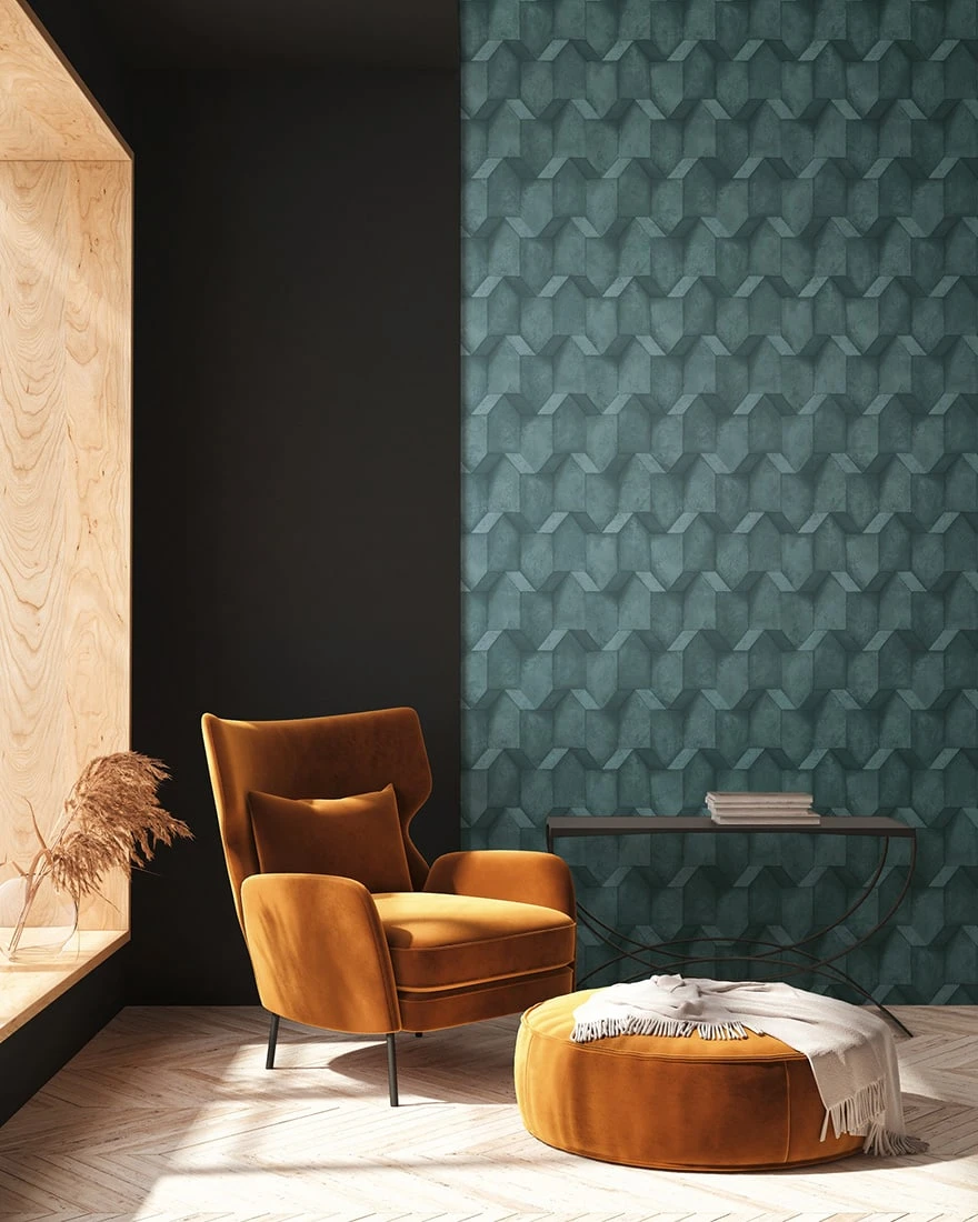 Tapete Brion Blau – Bild 4