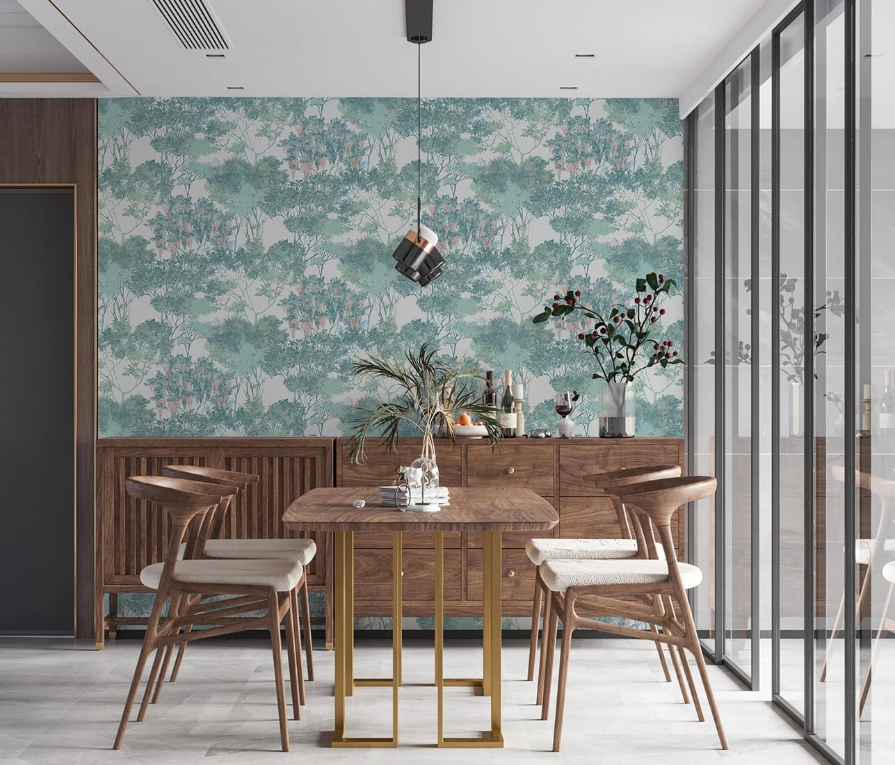 Tapete Etera Mint – Bild 3