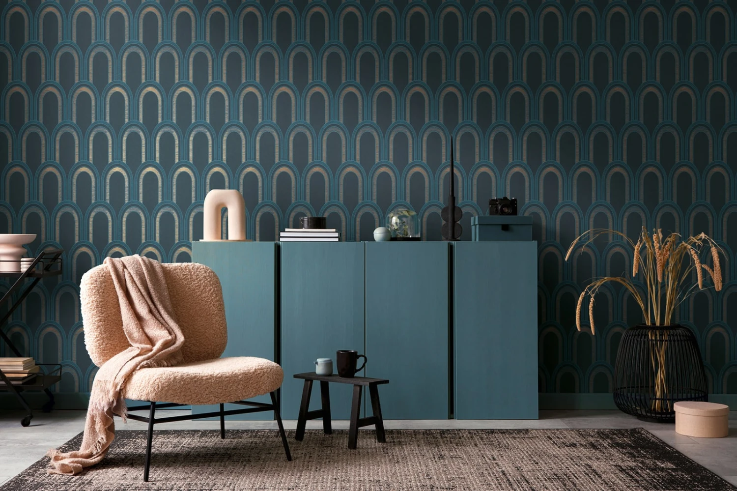 Tapete Gloriette Petrol – Bild 3