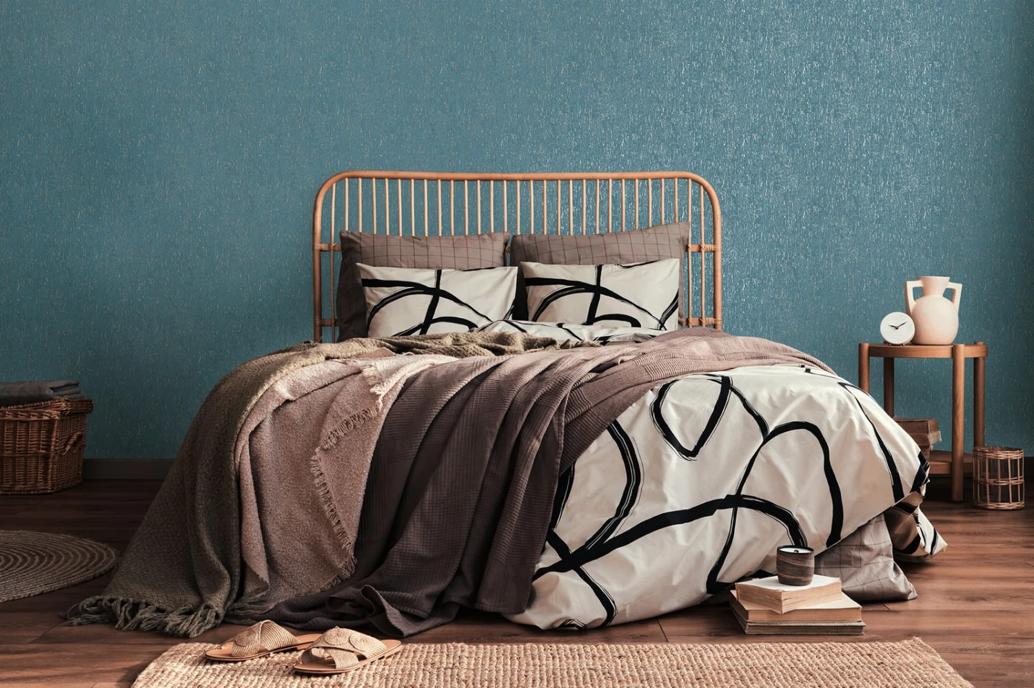 Tapete Lumi Türkis – Bild 4