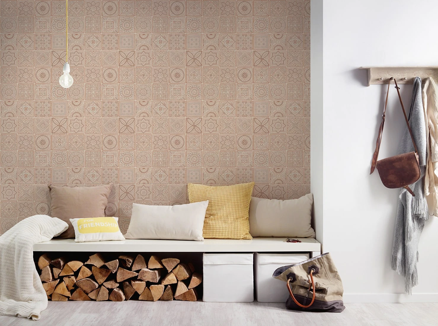 Tapete Mediterran Beige – Bild 2