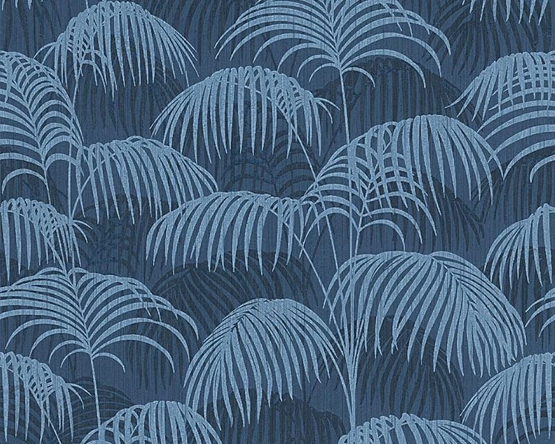 Tapete Palm Blau – Bild 3