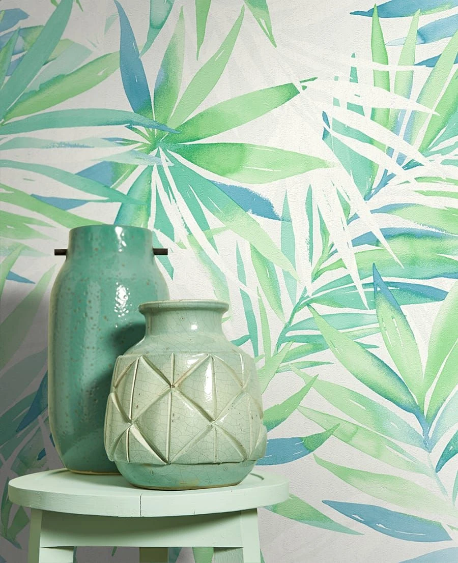 Tapete Palma Blau