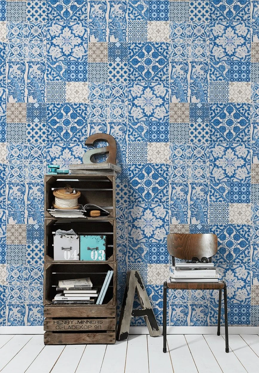 Tapete Salvatore Blau – Bild 2