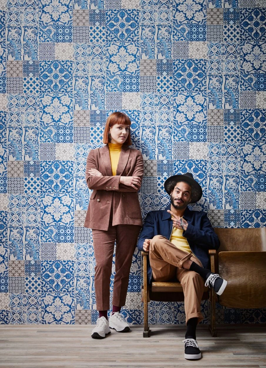 Tapete Salvatore Blau – Bild 3