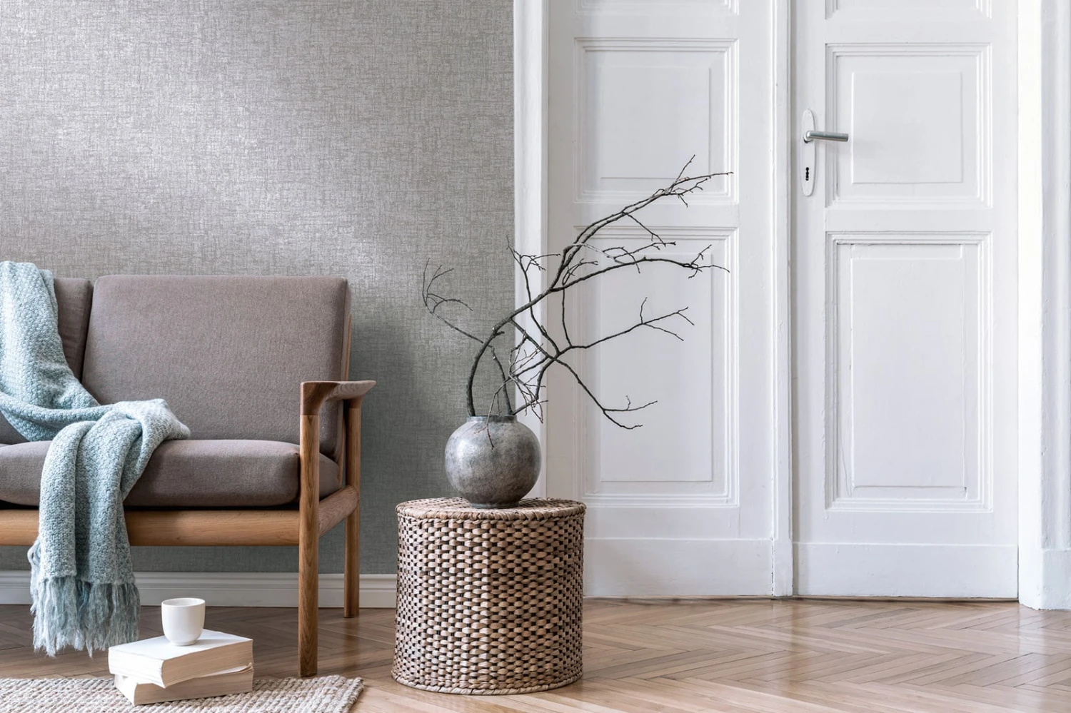 Tapete Sankara Grau – Bild 2