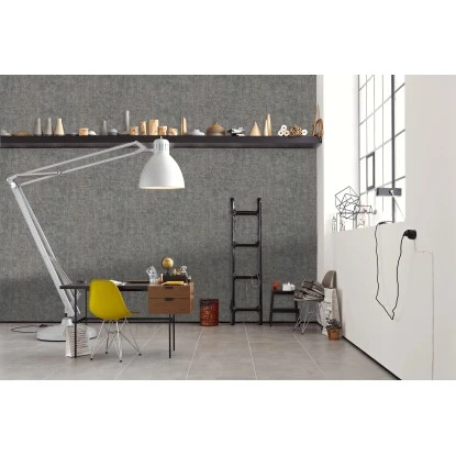 A.S. Création Vliestapete Designbook Used Look Grau Metallic FSC® – Bild 2